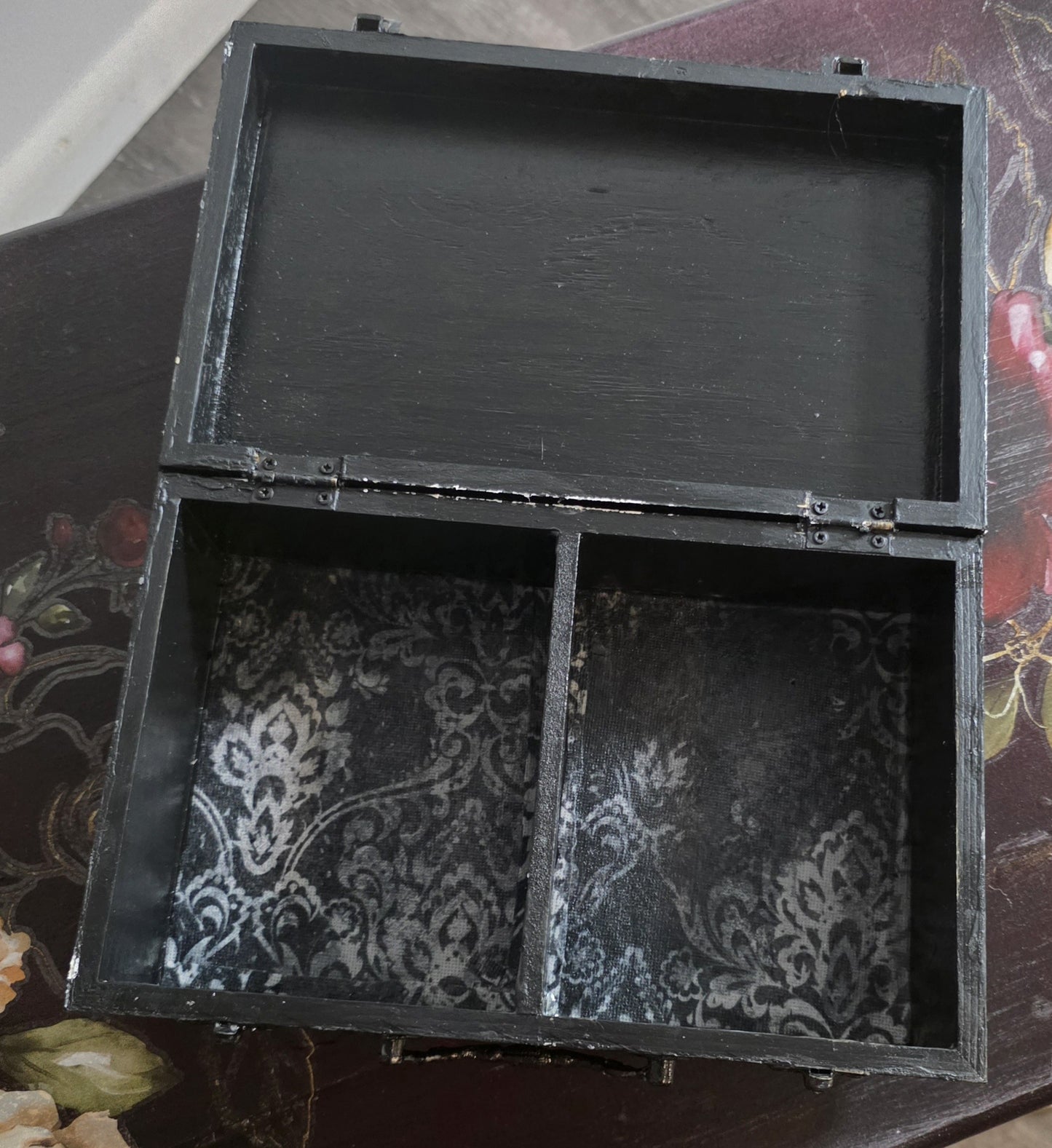 Custom Artisan Keepsake / Treasure Box with Crystal Accent